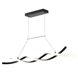 LED-riippuvalaisin 24W himmennettävä 3000–6000K metallirunko silikonivarjostin kaukosäädin keittiöön