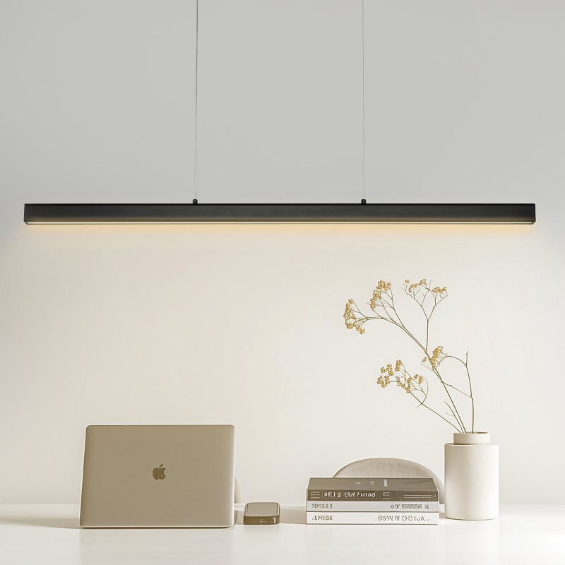 Lineaarinen LED-riippuvalaisin 119,4 cm 20 W metalli-akryyli himmennettävä kaukosäätimellä 3000–6000K