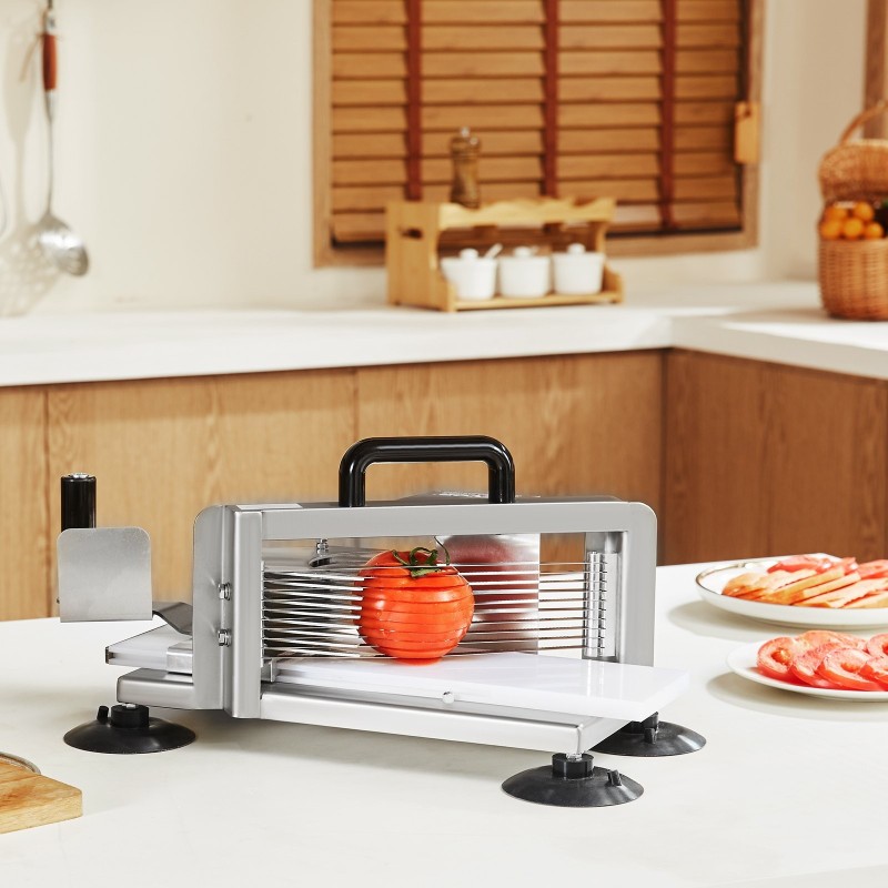 Manuaalinen tomaatinleikkuri ruostumaton teräs 420J1 1/4-tuumainen hammastettu terä