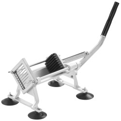 Vaakasuuntainen manuaalinen vihannesleikkuri 3 8 tuuman sahalaitainen terä alumiiniseosrunko imukuppijalat