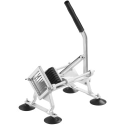 Vaakasuuntainen manuaalinen vihannesleikkuri 3/8 tuuman sahalaitainen terä alumiiniseosrunko imukuppijalat