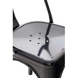 Metallinen pinottava bistrotuoli kestävä tukeva käytännöllinen sisustukseen