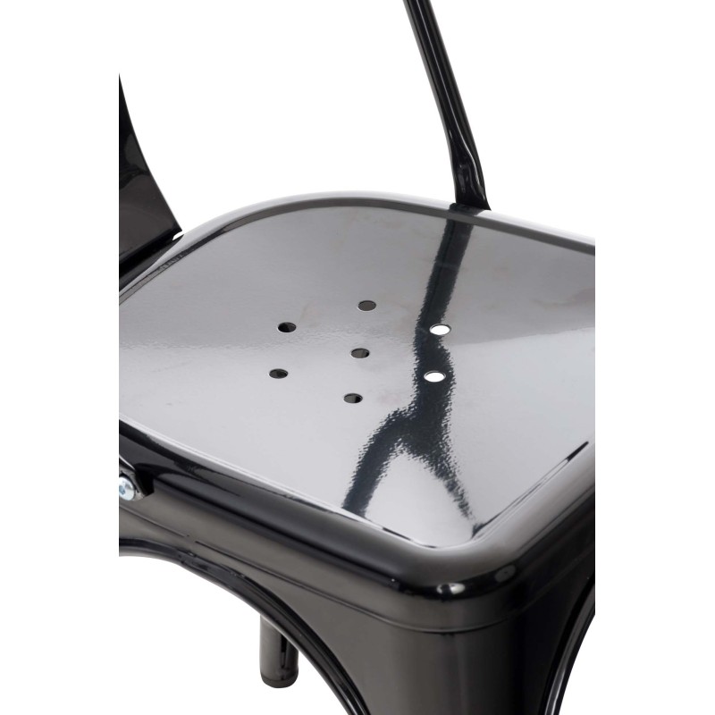 Metallinen pinottava bistrotuoli kestävä tukeva käytännöllinen sisustukseen