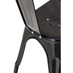 Metallinen pinottava bistrotuoli kestävä tukeva käytännöllinen sisustukseen