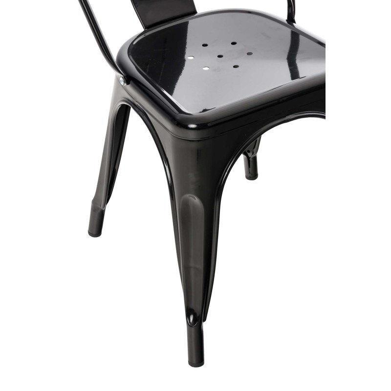 Metallinen pinottava bistrotuoli kestävä tukeva käytännöllinen sisustukseen