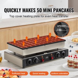 Paistolevy 50 kpl 43 mm ruostumaton teräs kotikeittiöihin ravintoloihin tarttumaton pinta