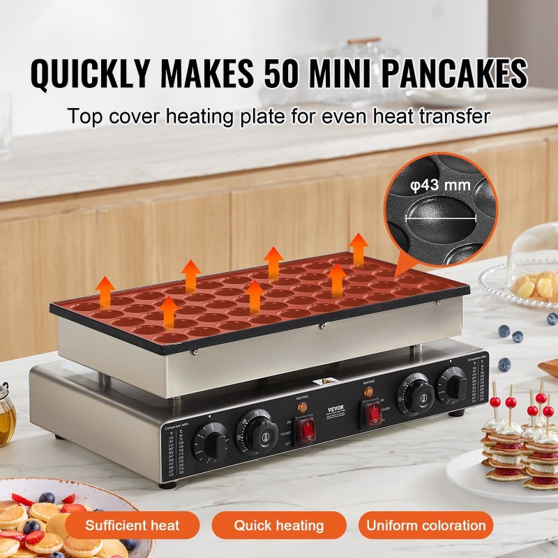 Paistolevy 50 kpl 43 mm ruostumaton teräs kotikeittiöihin ravintoloihin tarttumaton pinta