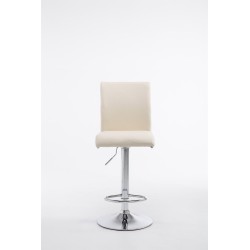 Säädettävät keinonahkaiset baarituolit kromijalalla, 2 kpl