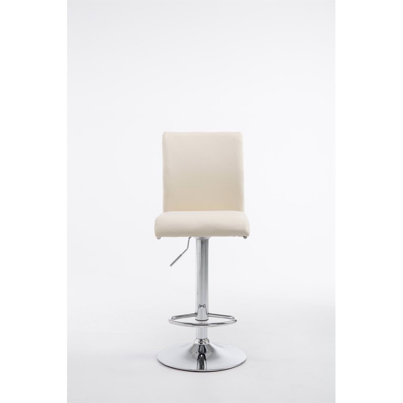 Säädettävät keinonahkaiset baarituolit kromijalalla, 2 kpl