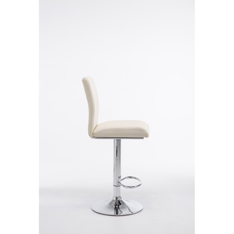 Säädettävät keinonahkaiset baarituolit kromijalalla, 2 kpl