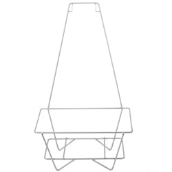 Metalliset mustat ostoskorit 12 kpl 41 x 31 x 18 cm rautatelineellä