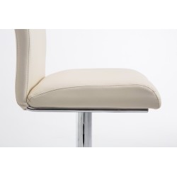 Säädettävät keinonahkaiset baarituolit kromijalalla, 2 kpl