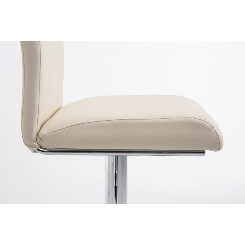 Säädettävät keinonahkaiset baarituolit kromijalalla, 2 kpl