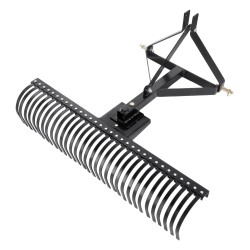 Hinattava kolmipistekiinnitteinen sammaläes teräsrunkoinen 1525 mm 32 piikkiä