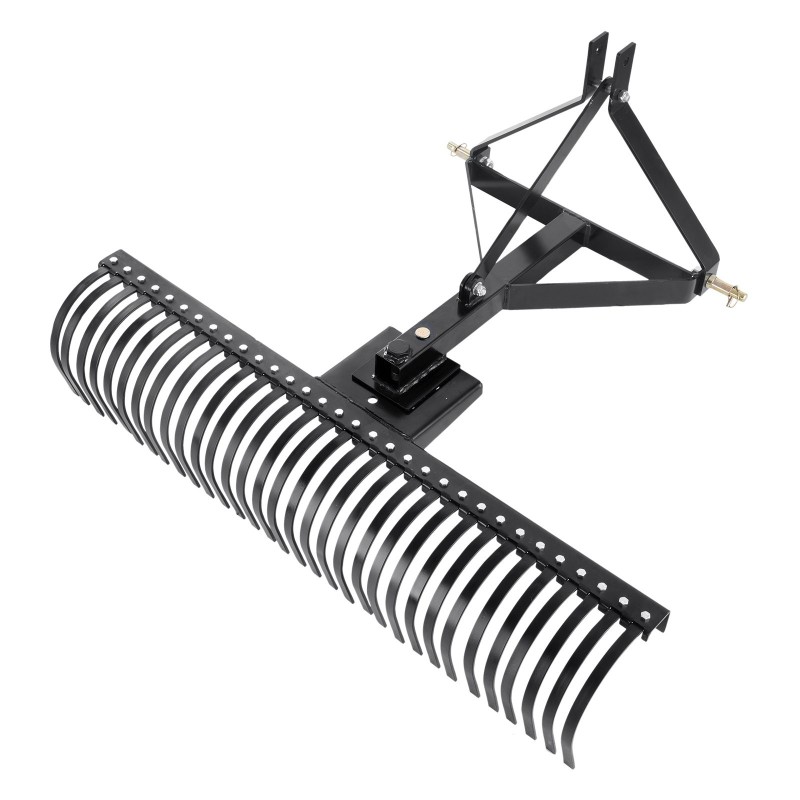 Hinattava kolmipistekiinnitteinen sammaläes teräsrunkoinen 1525 mm 32 piikkiä