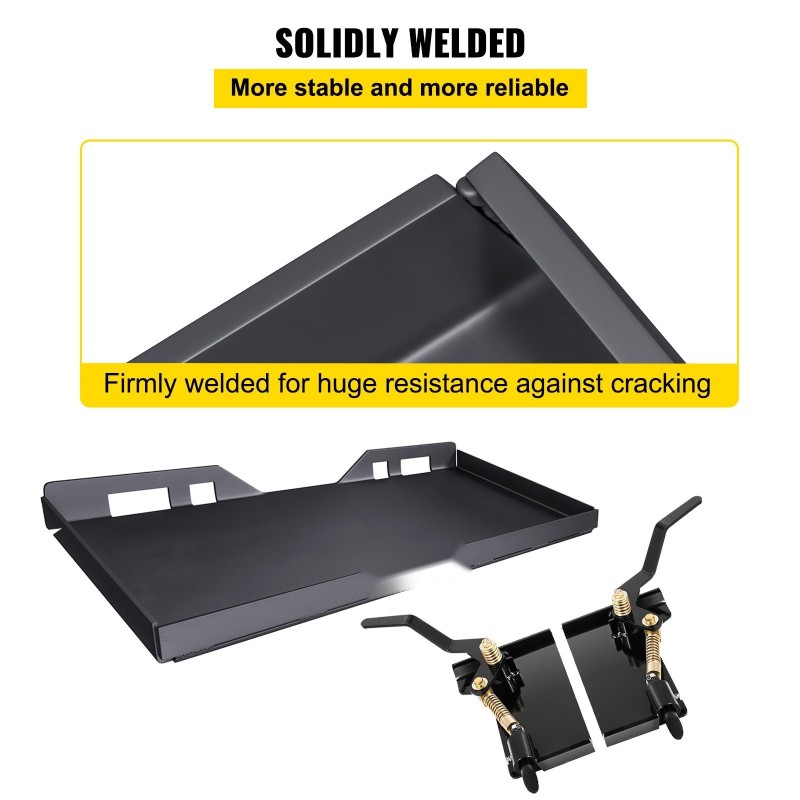 Pikakiinnityslevy liukuohjatulle kuormaajalle luokan 50 teräs 45 tuuman sisäleveys 18,5 tuuman korkeus