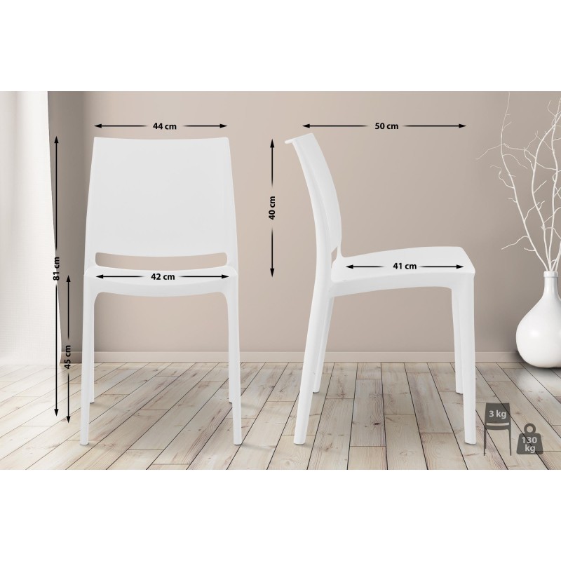 Maya-tuoli monikäyttöinen pinottava vedenkestävä ulko- ja sisäkäyttöön