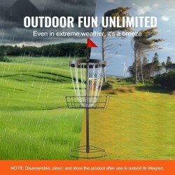 Frisbeegolfkori pinnoitettua terästä 24 galvanoitua ketjua sisä ja ulkokäyttöön