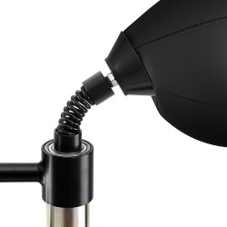 Refleksinyrkkeilysäkki vapaasti seisova korkeussäädettävällä telineellä PVC musta kotitreeniin