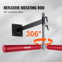 Seinään kiinnitettävä nyrkkeilytanko hiiliteräsrunko PVC-nahkainen säkki 360-asteinen korkeussäädettävä