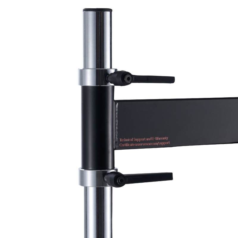 Seinään asennettava nyrkkeilytanko 360 asteen pyörivä hiiliteräsrunko korkeussäädettävä musta