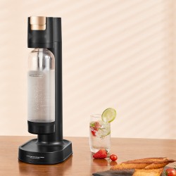 Hiilihapotuslaite ABS-runko BPA-vapaa 1 l PET-pullo sähkötön kotikäyttöön yhteensopiva 60 l hiilidioksidisylintereille