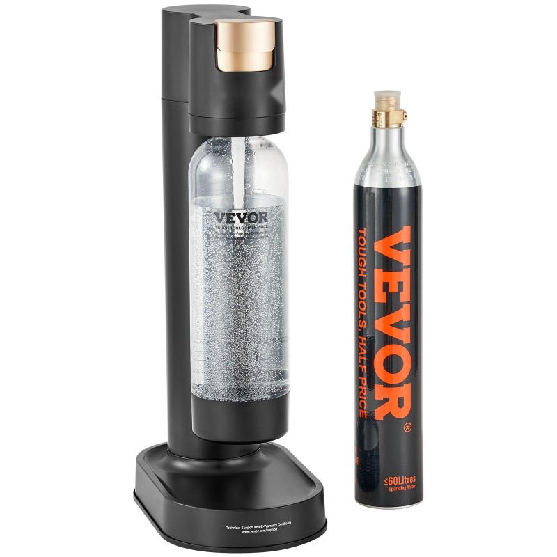 Soodavesilaite 1L BPA-vapaa PET-pullolla toimii ilman sähköä yhteensopiva 60L sylinterin kanssa