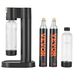 Soodavesikone ABS runko 2 kpl 1 l BPA vapaat PET pullot 2 CO2 sylinteriä kotikäyttöön