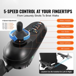 Sähköpyörätuoli alumiiniseosrunko yhden painikkeen taittotoiminto 50,8 cm istuinleveys 136 kg kantavuus