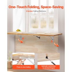 Seinäpöytä taittuva kumipuinen 1200 x 500 mm seinään kiinnitettävä