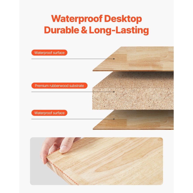 Seinäpöytä taittuva kumipuinen 1200 x 500 mm seinään kiinnitettävä