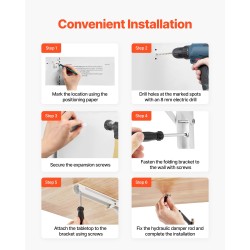 Seinäpöytä taittuva kumipuinen 1200 x 500 mm seinään kiinnitettävä