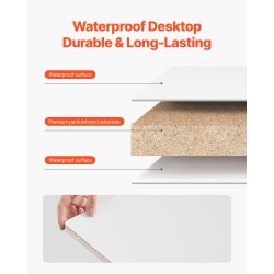 Seinään kiinnitettävä lastulevyinen taittopöytä 110 x 46 cm rautakiinnikkeillä