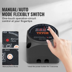 Jänniteherkkä kaksoisakun erotinsarja 12V 140A automaattinen ja manuaalinen tila LCD-näytöllä