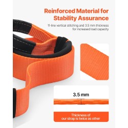 Polyesterinen hinausliina 76,2 mm x 6,1 m 16329 kg murtolujuus