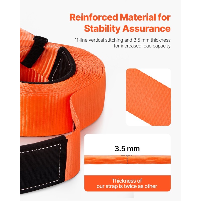 Hinausliinapaketti polyesteri 76,2 mm leveä 9,1 m pitkä 16329 kg murtolujuus