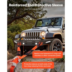 Vetoliina polyesteri 76,2 mm 2,4 m murtolujuus 16329 kg vahvistetut lenkit