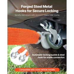 Vetohihna polyesteristä 50,8 millimetriä leveä 6,1 metriä pitkä murtolujuus 7711 kilogrammaa ajoneuvoille