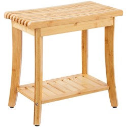 Bambuinen suihkupenkki 485 x 288 x 465 mm istuin ja alahylly