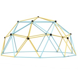 Geometrinen kiipeilykupu galvanoitu teräs 305 cm 3–10-vuotiaille 4–5 lapselle ulkokäyttöön