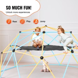 Riippumatto kiipeilykupoliin 10 ft musta PP-verkko kantavuus 158 kg lapsille