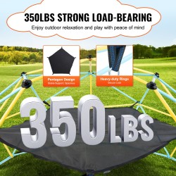 Riippumatto kiipeilykupoliin 10 ft musta PP-verkko kantavuus 158 kg lapsille