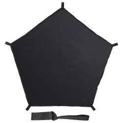 Riippumatto kiipeilykupoliin 10 ft musta PP-verkko kantavuus 158 kg lapsille