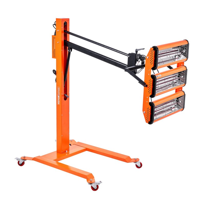 Infrapunakuivauslamppu 3300 wattia ajastin 1–60 minuuttia säädettävä korkeus 200–2400 millimetriä jalustalla