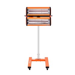 Infrapunakuivauslamppu 2200W ajastin 1 60 min säädettävä korkeus liikuteltava jalusta pyörillä