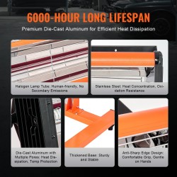 Infrapunakuivauslamppu 2200W ajastin 1–60 min säädettävä korkeus liikuteltava jalusta pyörillä