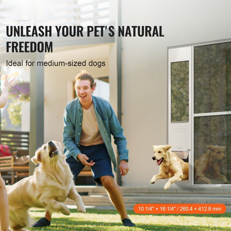 Koiranovi liukuovelle säädettävä korkeus 1927-2049 mm alumiinikehys karkaistu lasi lukittava