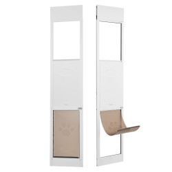 Koiranovi liukuvalle lasiovelle alumiinikehyksellä karkaistulla lasilla säädettävä korkeus 1927–2049 mm