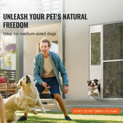 Lemmikkiovi liukuvalle lasiovelle alumiinikehyksellä karkaistusta lasista säädettävä korkeus 1927–2049 mm