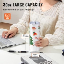 Suorat sublimaatiomukit elintarvikelaatuinen ruostumaton teräs 887 ml 8 kpl kaksoisseinäiset